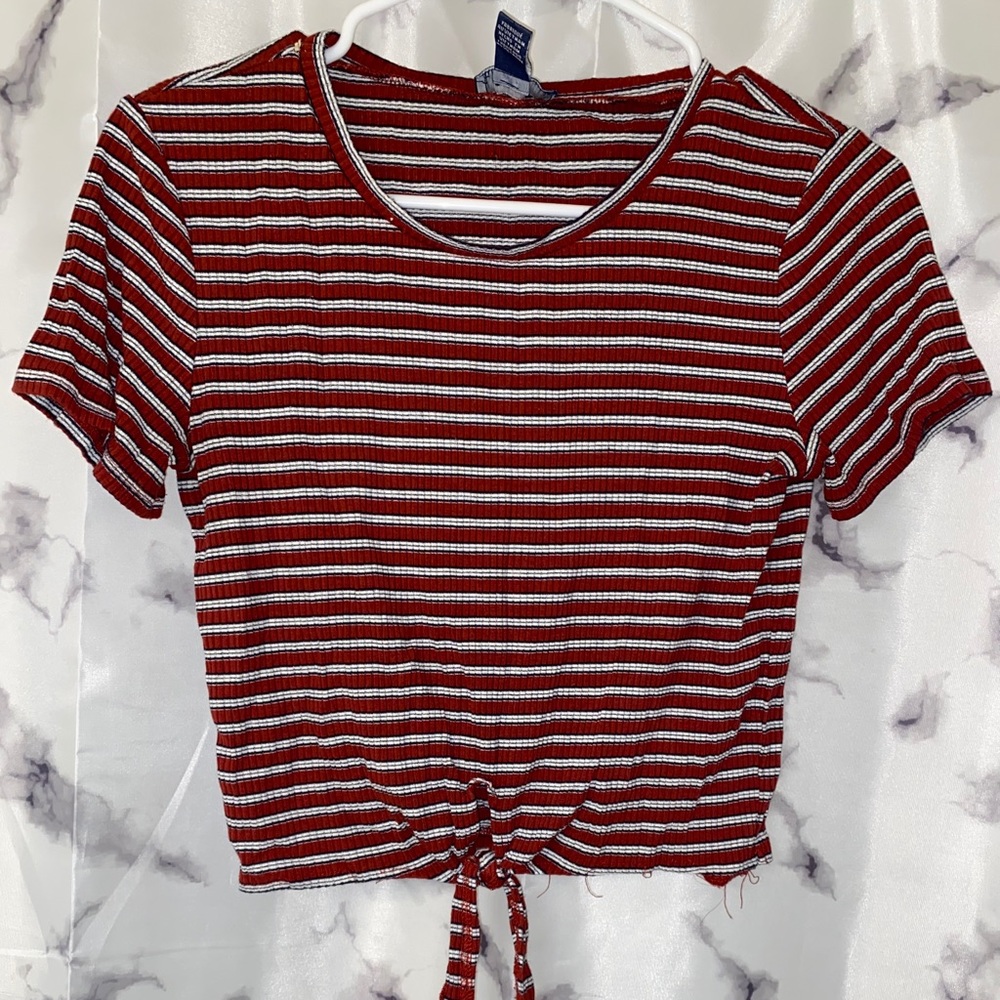 Striped Crop-Top